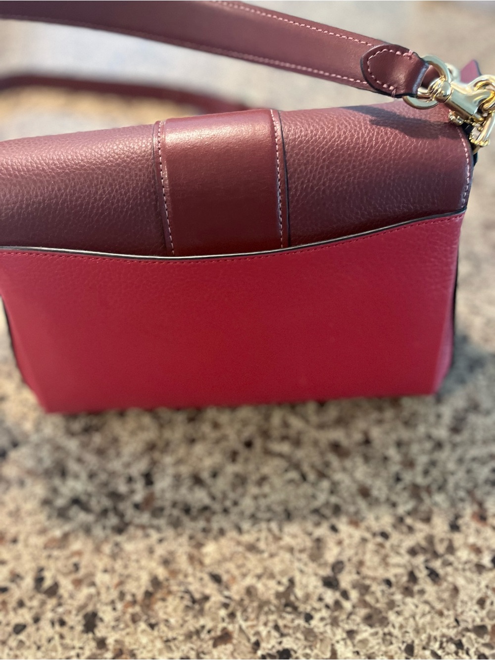 Coach Grace shoulder bag. New Two-Tone Burgundy and Red Shoulder Bag - Picture 6 of 15
